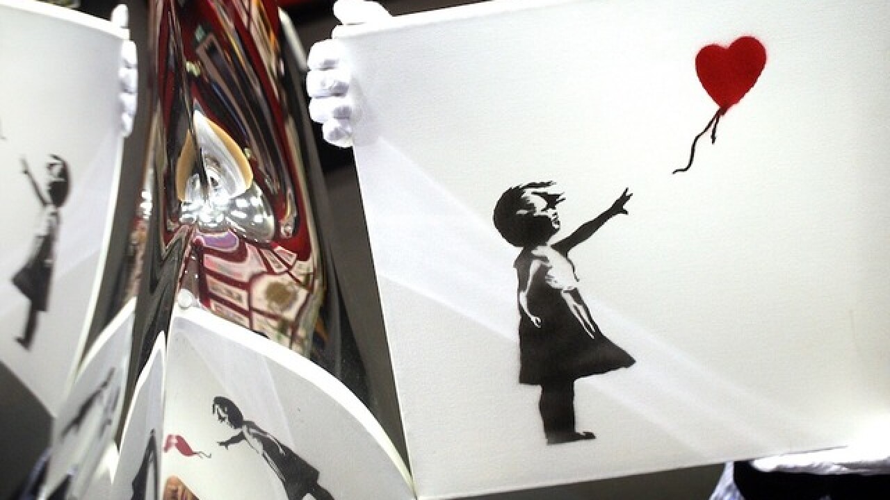 1,4 Millionen Dollar teures Banksy-Gemälde „Selbstzerstörung“